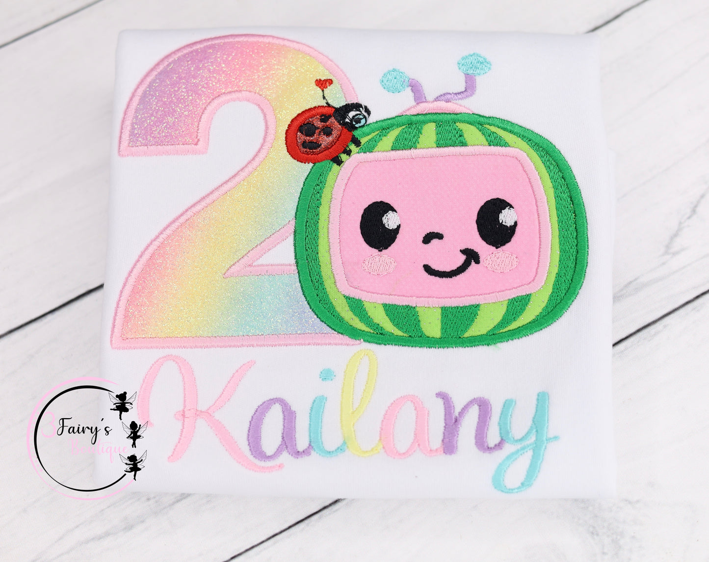 Birthday pastel melon