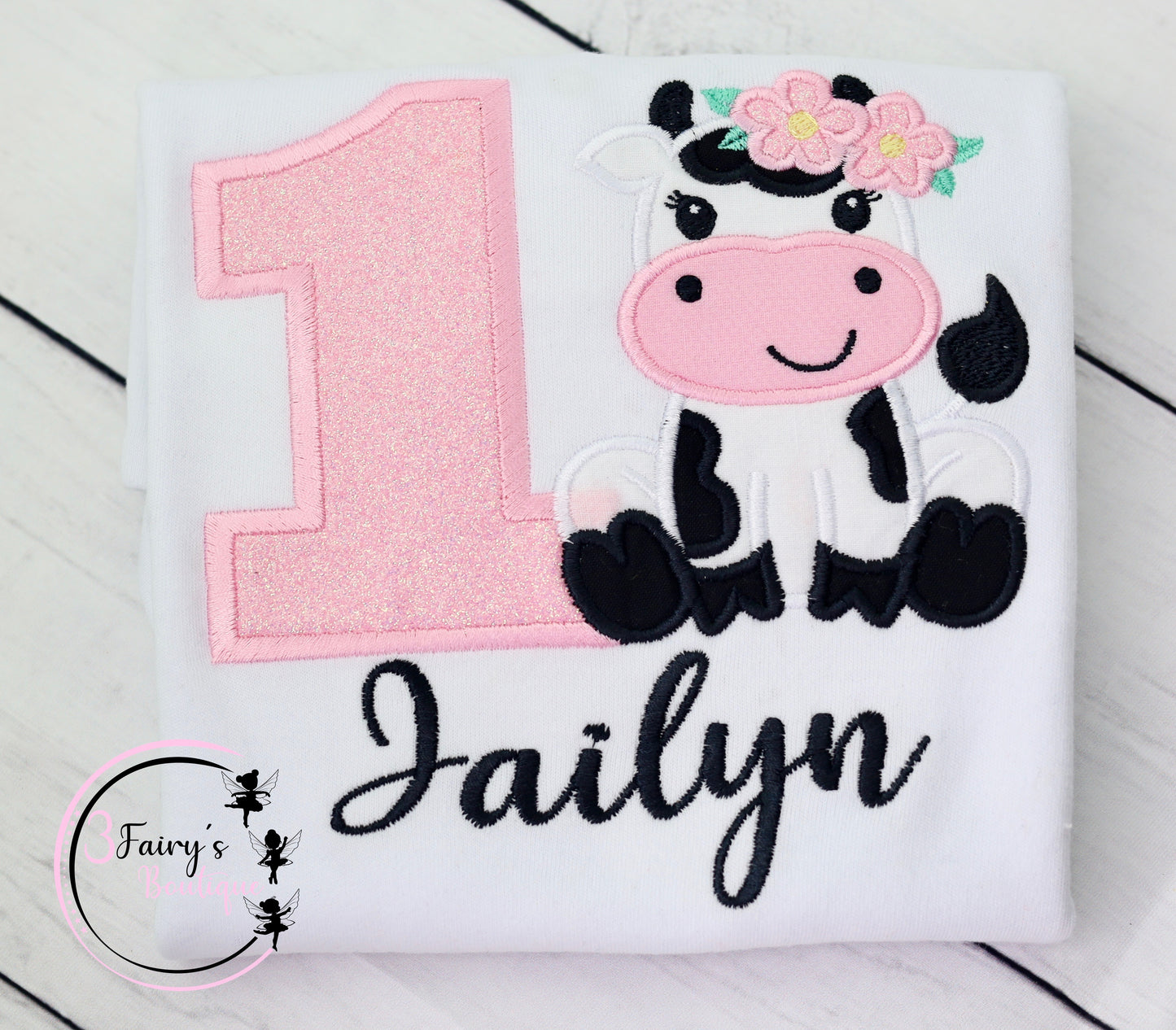 Flower Birthday cow